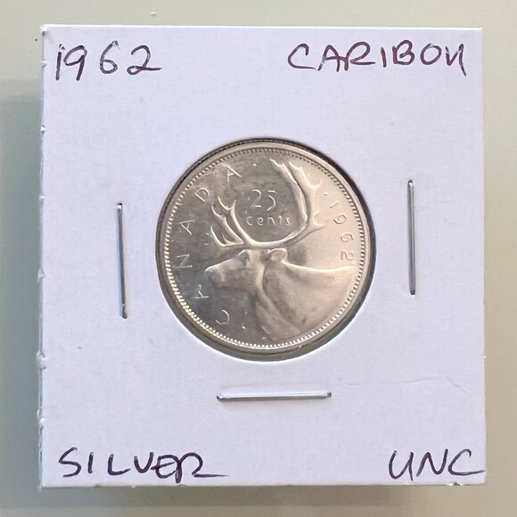 Canada 1962, 1963, 1964 & 1965 Silver 25¢ Quarters! 4 coins total - Picture 3 of 13